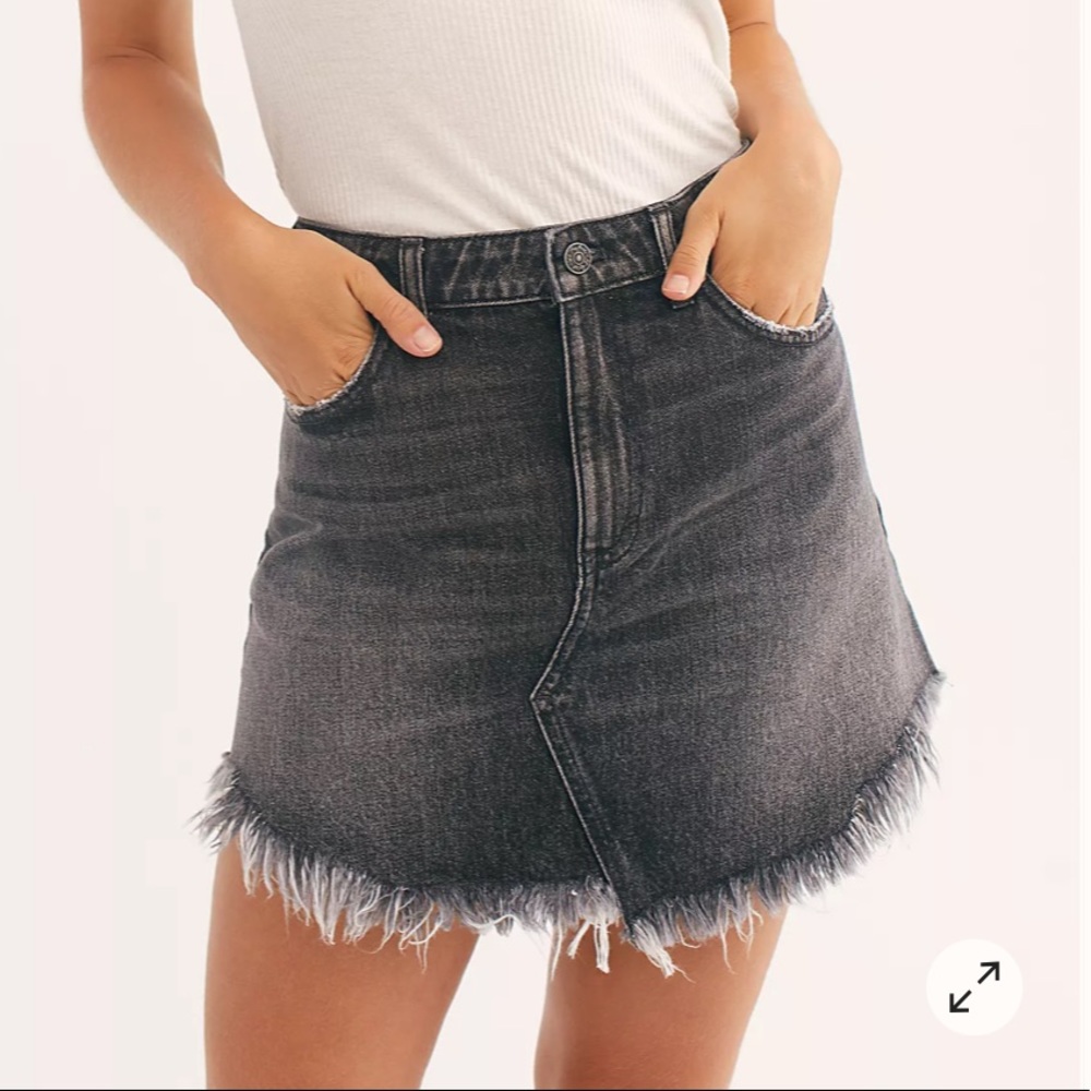 Free People Bailey denim skirt